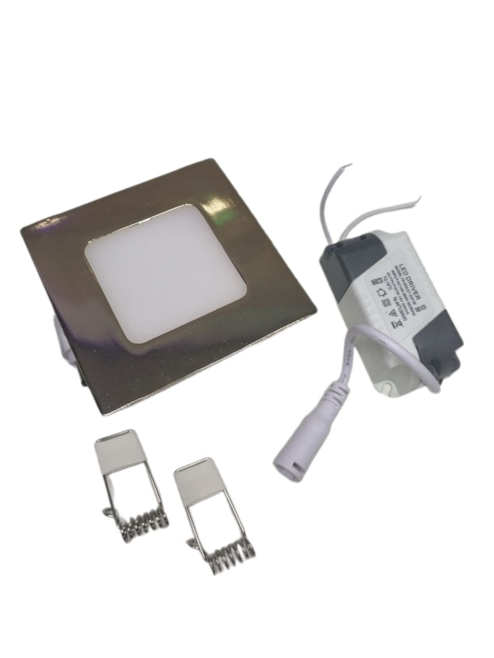 L017 Золотая КВАДРАТНАЯ Лампа / ЭПРА в комплекте 3W 85-265V Теплый свет