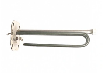 ТЭН 2000W, нерж, Ø90, М6, клеммы под разъем, L225мм, квадратный фланец, 220V, Haier. 150784